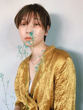 アルバム 銀座(ALBUM GINZA) ナチュラルショート_グレージュカラーシルキーベージュ_9019