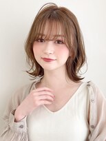 アグノス 青山(Agnos) 大人かわいいグレージュカラーボブウルフ黒髪ココアベージュ