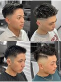 メンズ/フェードカット/短髪ツーブロック/メンズヘアスタイル