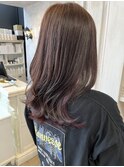 福山美容室caary大人気イルミナカラー　ピンク系インナーカラー