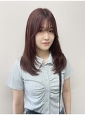 斜めバング/グレージュカラー/シルキーベージュ/津田沼駅
