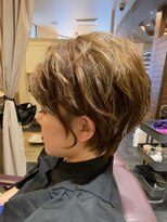 ヘアーズロー(hair's LOWE)&nbsp;【 hair's LOWE 】ふんわりショート/大人ガーリー/ベージュ