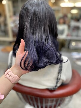 コニ(Coni) 【和田寧々】グラデーションカラー/ラベンダーブルー