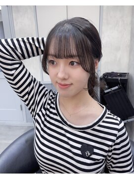 ロンドアヴァントゥス 池袋(Lond aventus) 韓国レイヤー/韓国風/ボブ/髪質改善/黒髪/ブリーチなし〔池袋〕