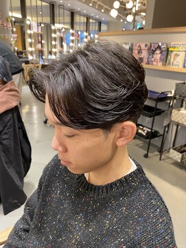 ウノプリール 茶屋町店(unopulir) ニュアンスパーマ センターパート カルマパーマ デジパ