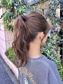 マーリー(marlee) カジュアルポニーテール お出かけヘアセット 表参道ヘアアレンジ