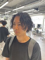 リミットバイアフィナー 大宮店(limit by Afinar) センターパート 波巻きパーマ
