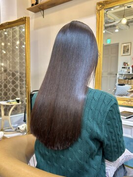 ロンドアベニール 北千住(Lond avenir) イメチェン外ハネボブ美髪ワイドバングレイヤー髪質改善縮毛矯正