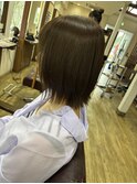 アッシュ系カラー　寒色系カラー
