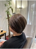 ショートボブ/ショート／ボブ/くせ毛を活かす
