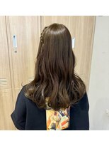 ローレンジウ(LOREN JU)&nbsp;透明感髪質改善ベージュダブルカラーミルクティーグレージュ