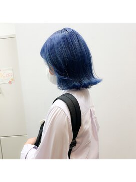 トーン(tone) ブルーカラー/ネイビーブルー/韓国ボブ