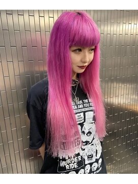ボアップ 難波店(boappu) #プルエクステ#エクステ#ピンクカラー#ロングヘア