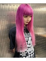 ボアップ 難波店(boappu) #プルエクステ#エクステ#ピンクカラー#ロングヘア