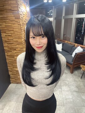 ラピス 横浜(Lapis) ブルーブラック顔まわりハイレイヤー