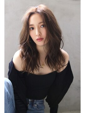 ロゼ 鳳(ROSE) 【ROSE】レイヤーカット_ミルクティーベージュ_ニュアンスパーマ