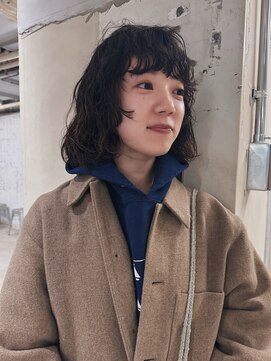 ボブパーマとpoint cut