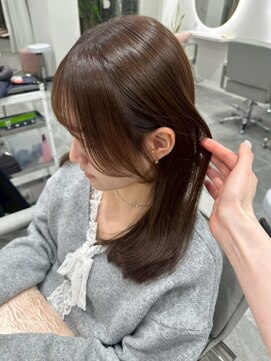 リュール バイ ヘッドライト 北千住店(lueur by HEADLIGHT) 韓国風顔まわりレイヤー×艶カラー