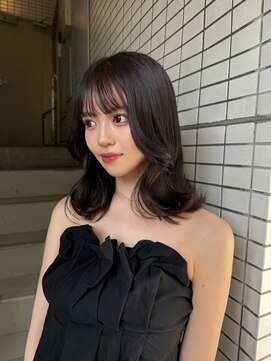 ペレ 原宿(PELE) 着物ヘア/大人ガーリー/ダークアッシュ/似合わせカット/原宿