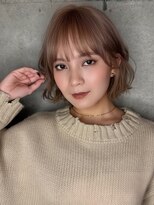 リークフー(Ree cu fuu)&nbsp;小顔ショコラアッピンクベージュヘルシースタイルふんわりカール