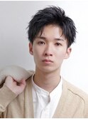 刈り上げショートラフパーマツーブロックアップバング