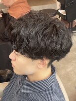ブルニール 中崎町(BLEUNIR) シャドウパーマ 無造作 韓国メンズ シースルーマッシュ