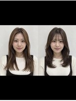 ヘアサロン ミロ(Hair Salon MIRO)&nbsp;ミディアムレイヤー×ダークモカカラー