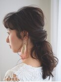 ハーフアップスタイル
