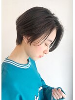 ガーデン ムサシコスギ(GARDEN MUSASHIKOSUGI)&nbsp;大人可愛いハンサムショート/黒髪カタログ/顔まわりカット