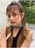 AUSTIN イルミナカラーが際立つ編み込み着付けヘアセット