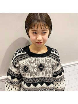 フェンヘアーアイス 中目黒(Fen.hair ici) 似合わせ小顔前髪パーマ&透明感カラー