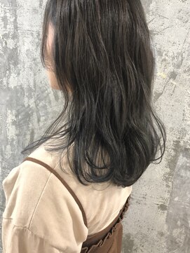 ニコフクオカヘアーメイク(NIKO Fukuoka Hair Make) 「NIKO」暗くても透けるネイビーカラー