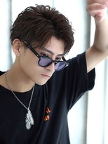 リップス 池袋(LIPPS)&nbsp;ワイルドツーブロック 刈り上げ 無造作 サイドパートショート