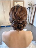花嫁 プリンセス風ヘアスタイル