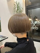 オトロ 自由が丘奥沢(Otro) 前髪/マチルダボブ/ピンクベージュ/インナーグレージュ/自由が丘