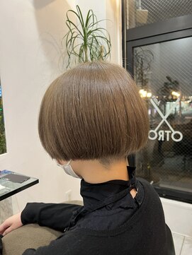 オトロ 自由が丘奥沢(Otro) 前髪/マチルダボブ/ピンクベージュ/インナーグレージュ/自由が丘