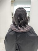 ラベンダーシルバーグラデーションカラー