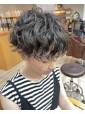 【morio大宮2号店/米村進】刈り上げショートパーマ