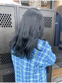 【GEEKS渋谷】ブルーブラック/韓国風/レイヤーカット/春夏カラー