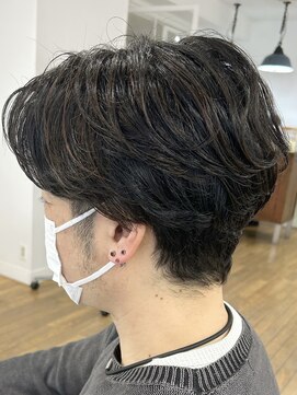 ヘッズ 本八幡店(HEADS) MEN'S HAIR センターパート ツイストスパイラル コンマヘア