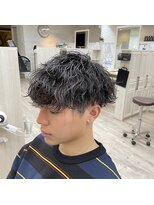 カイノオム 梅田(KAINO HOMME) 波パーマ マッシュ 刈り上げ ツーブロック