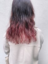 フェンヘアーアイス 中目黒(Fen.hair ici)&nbsp;モテ髪ポイントカラーピンクこなれミディデジタルパーマ大人美人