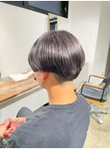メンズマッシュスタイル/グレージュカラー/刈り上げツーブロック