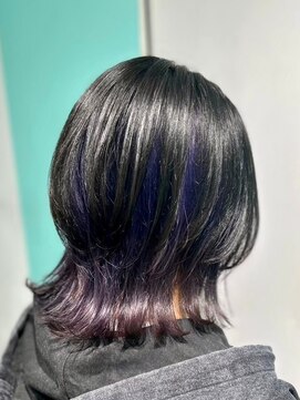 マティーナ ヘアー 池袋(Matina hair) 【ウルフ×インナーパープル】20代30代40代50代