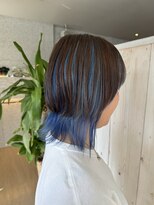 ルアナ(Luana.)&nbsp;【倉敷/中島/Luana.】ウルフ×アンブレラカラー　ブルー