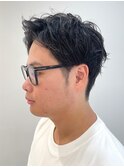 ナチュラルツーブロックヘア