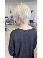 ナンバー(number+)&nbsp;20代30代40代小顔ハンサムショートホワイトブロンド