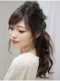 ゆるハーフアップ