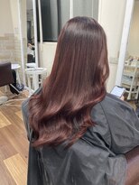 アーチフォーヘア 心斎橋店(a-rch for hair)&nbsp;プルエクステで赤系カラー！
