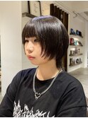 ショートウルフカット/ナチュラルウルフ/顔まわりレイヤーカット
